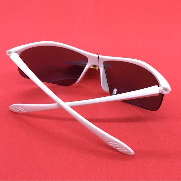 NWT White Wrap Sunglasses! - Picture 2 of 4